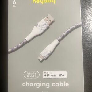 Heyday Lightning to USB-A Cable - White and Gray